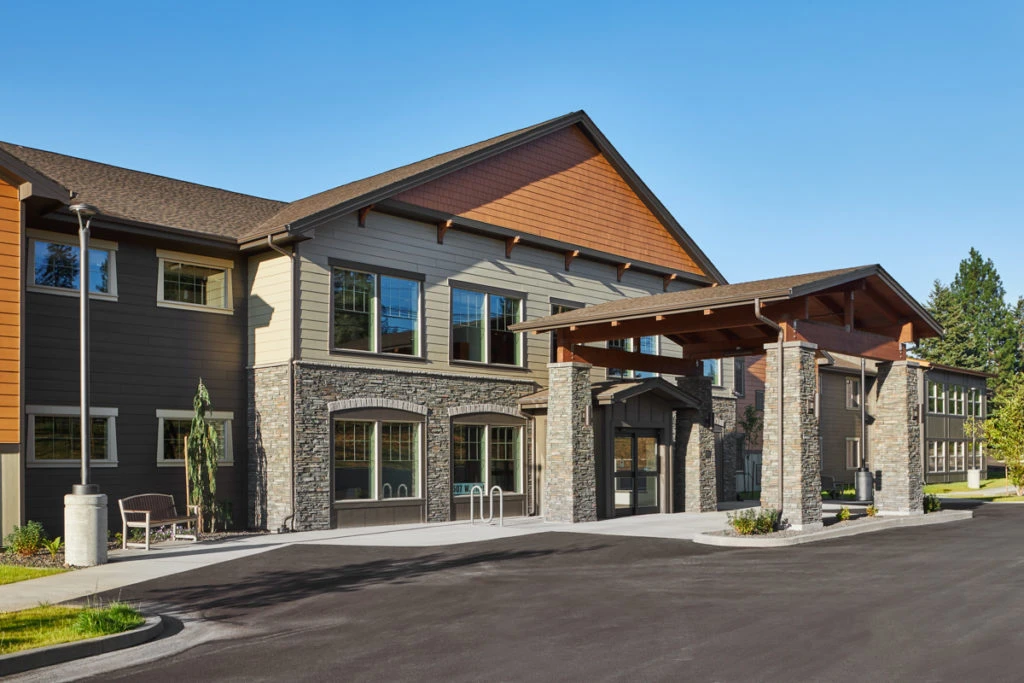 River Mountain Village Advanced Care Exterior Front Entrance